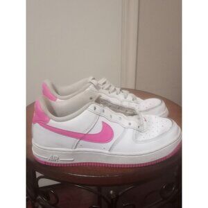Nike Air Force 1 GS White / Laser Fuchsia FV5948 102 Size 4Y